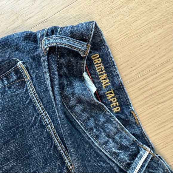 American Eagle Selvedge Navy Jeans Original Taper Size 30x30 - Picture 3 of 6